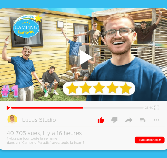 Le Youtubeur Lucas Studio en Camping Paradis Le Youtubeur Lucas Studio en Camping Paradis
