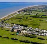 vue aérienne sur le littoral près du camping Utah Beach