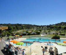 espace aquatique du Camping Paradis Vallée du Lot, à Pujols